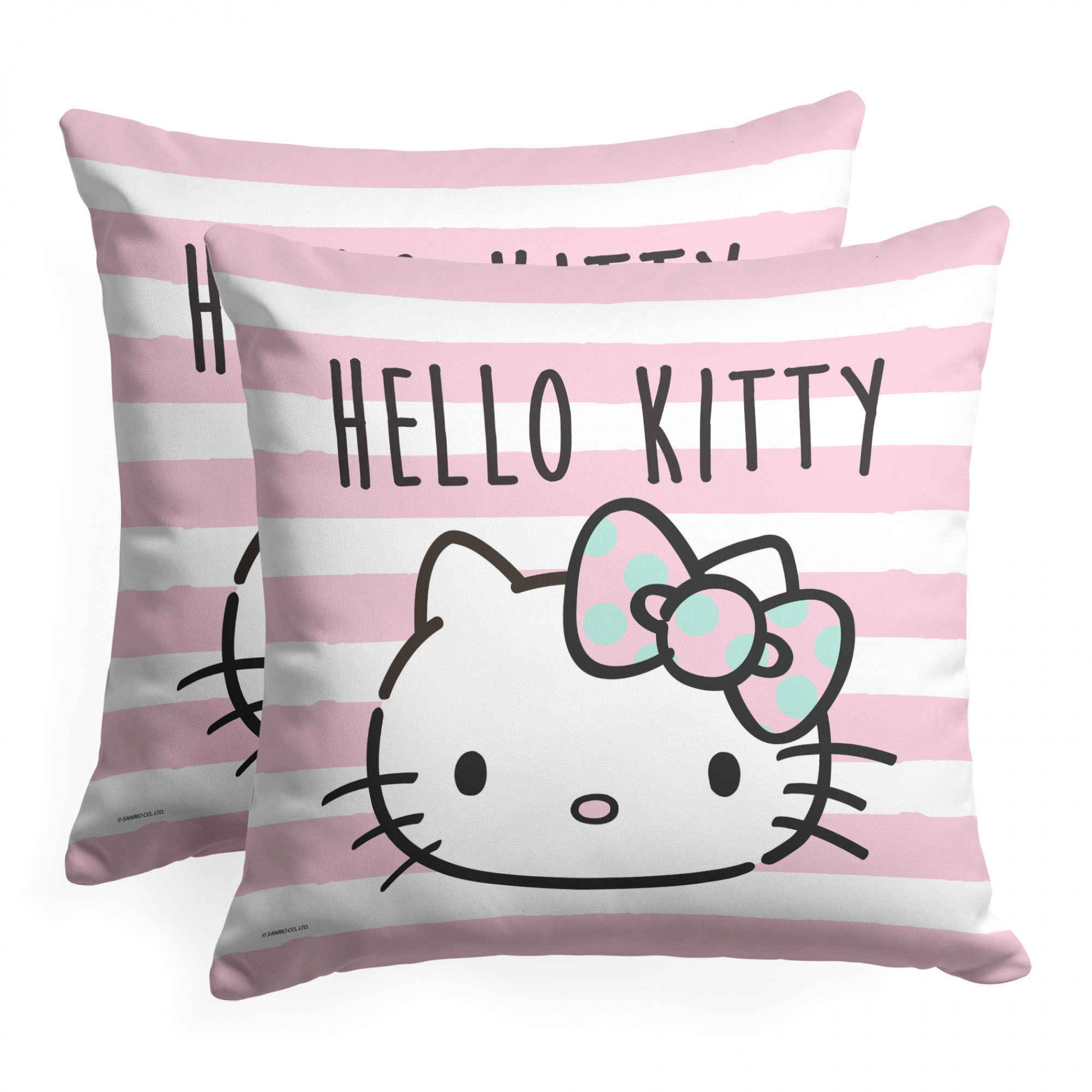 Hello Kitty Sanrio Striped 18" Throw Pillow